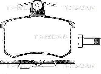 Triscan 8110 10116 - Тормозные колодки, дисковые, комплект autospares.lv