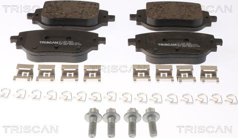 Triscan 8110 10122 - Тормозные колодки, дисковые, комплект autospares.lv