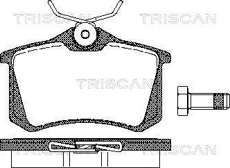 Triscan 8110 10864 - Тормозные колодки, дисковые, комплект autospares.lv