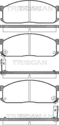 Triscan 8110 10873 - Тормозные колодки, дисковые, комплект autospares.lv