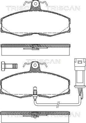 Triscan 8110 10301 - Тормозные колодки, дисковые, комплект autospares.lv