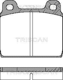 Triscan 8110 10203 - Тормозные колодки, дисковые, комплект autospares.lv