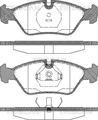 Triscan 8110 10225 - Тормозные колодки, дисковые, комплект autospares.lv