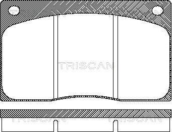 Triscan 8110 10799 - Тормозные колодки, дисковые, комплект autospares.lv