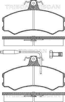 AUTO DELTA DP621 - Тормозные колодки, дисковые, комплект autospares.lv