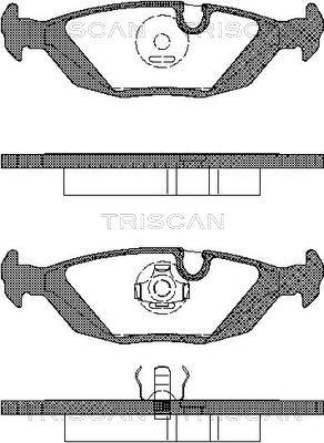 Triscan 8110 11099 - Тормозные колодки, дисковые, комплект autospares.lv