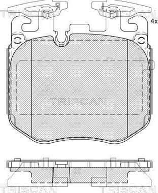 Triscan 8110 11066 - Тормозные колодки, дисковые, комплект autospares.lv