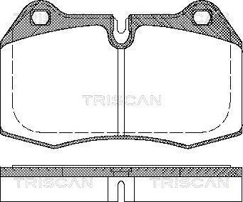 Triscan 8110 11004 - Тормозные колодки, дисковые, комплект autospares.lv