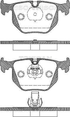 Triscan 8110 11005 - Тормозные колодки, дисковые, комплект autospares.lv