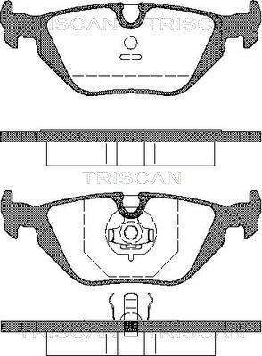 Triscan 8110 11001 - Тормозные колодки, дисковые, комплект autospares.lv