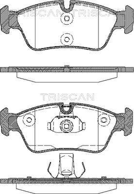 Triscan 8110 11008 - Тормозные колодки, дисковые, комплект autospares.lv