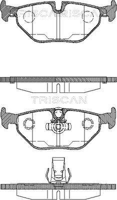 Triscan 8110 11003 - Тормозные колодки, дисковые, комплект autospares.lv