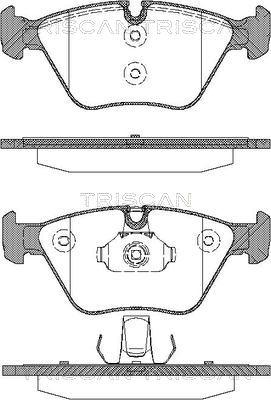 Triscan 8110 11015 - Тормозные колодки, дисковые, комплект autospares.lv