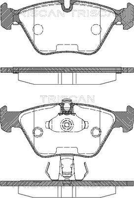 Triscan 8110 11010 - Тормозные колодки, дисковые, комплект autospares.lv