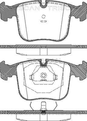 Triscan 8110 11012 - Тормозные колодки, дисковые, комплект autospares.lv