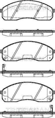 Triscan 8110 18009 - Тормозные колодки, дисковые, комплект autospares.lv