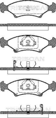 Triscan 362130460-59232 - Тормозные колодки, дисковые, комплект autospares.lv
