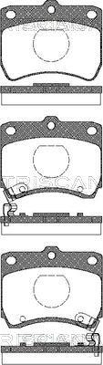 Triscan 8110 18001 - Тормозные колодки, дисковые, комплект autospares.lv