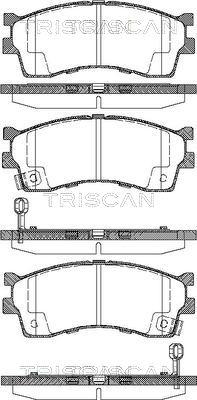 Triscan 8110 18008 - Тормозные колодки, дисковые, комплект autospares.lv