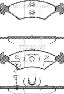 Triscan 8110 18007 - Тормозные колодки, дисковые, комплект autospares.lv