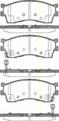 Triscan 8110 18011 - Тормозные колодки, дисковые, комплект autospares.lv