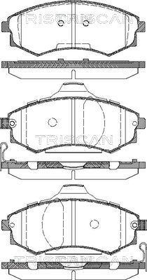 Triscan 8110 18012 - Тормозные колодки, дисковые, комплект autospares.lv