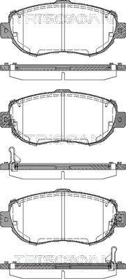 Triscan 8110 13044 - Тормозные колодки, дисковые, комплект autospares.lv