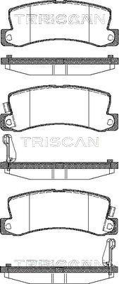 Triscan 8110 13040 - Тормозные колодки, дисковые, комплект autospares.lv