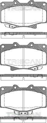 Triscan 8110 13052 - Тормозные колодки, дисковые, комплект autospares.lv