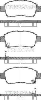 Triscan 8110 13019 - Тормозные колодки, дисковые, комплект autospares.lv