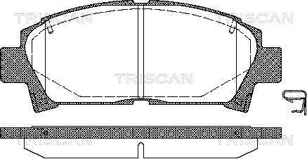 Triscan 8110 13014 - Тормозные колодки, дисковые, комплект autospares.lv