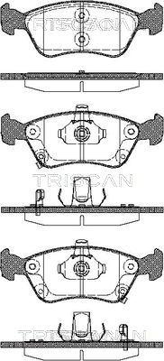 Triscan 8110 13018 - Тормозные колодки, дисковые, комплект autospares.lv