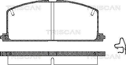 Triscan 8110 13089 - Тормозные колодки, дисковые, комплект autospares.lv