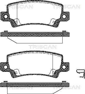 Triscan 8110 13031 - Тормозные колодки, дисковые, комплект autospares.lv