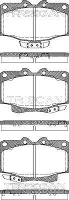 Triscan 8110 13023 - Тормозные колодки, дисковые, комплект autospares.lv