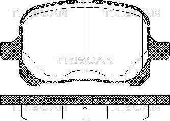 Triscan 8110 13022 - Тормозные колодки, дисковые, комплект autospares.lv