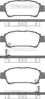 Triscan 8110 13027 - Тормозные колодки, дисковые, комплект autospares.lv