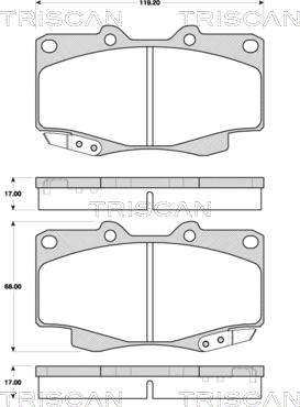 Girling 6134289 - Тормозные колодки, дисковые, комплект autospares.lv