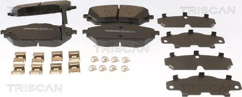 Triscan 8110 13118 - Тормозные колодки, дисковые, комплект autospares.lv