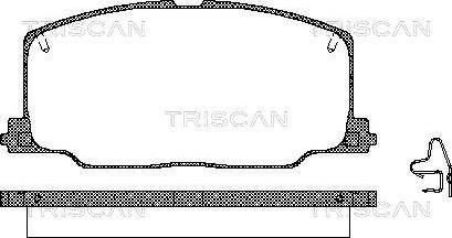 Triscan 8110 13879 - Тормозные колодки, дисковые, комплект autospares.lv