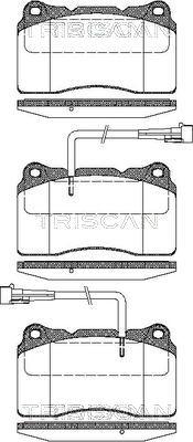 Triscan 8110 12004 - Тормозные колодки, дисковые, комплект autospares.lv