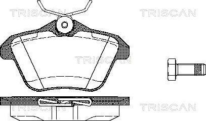 Triscan 8110 12003 - Тормозные колодки, дисковые, комплект autospares.lv