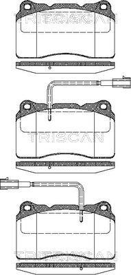 Triscan 8110 12014 - Тормозные колодки, дисковые, комплект autospares.lv