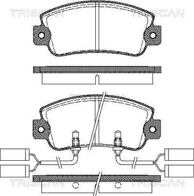 Unipart GBP753AF - Тормозные колодки, дисковые, комплект autospares.lv