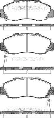 Triscan 8110 17009 - Тормозные колодки, дисковые, комплект autospares.lv