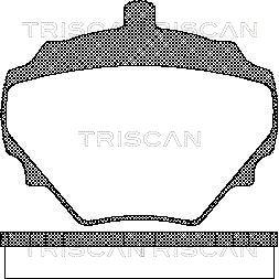 Triscan 8110 17004 - Тормозные колодки, дисковые, комплект autospares.lv