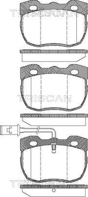 Triscan 8110 17006 - Тормозные колодки, дисковые, комплект autospares.lv