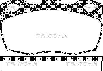 Triscan 8110 17003 - Тормозные колодки, дисковые, комплект autospares.lv