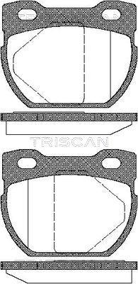 Triscan 8110 17013 - Тормозные колодки, дисковые, комплект autospares.lv