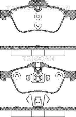 Triscan 8110 17017 - Тормозные колодки, дисковые, комплект autospares.lv